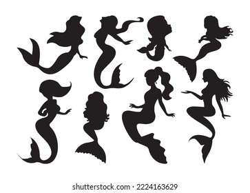 Vector De Sirenas Para La Impresión, Vector De Mermaids Clipart, Vector De Mermaids Ilustración