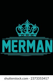 Merman Mermaid Security eps Schnittdatei für Schneidmaschinen