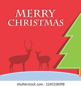Merri Christmas Tree Red