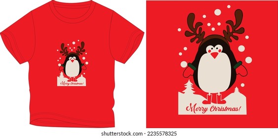 
merrt christmas t shirt graphic design vector illustration digital file