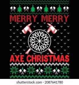 Merry Merry Axe Christmas Design