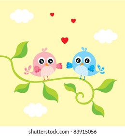 merry bird couple