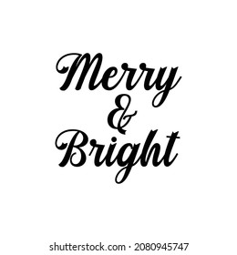 Merry and Bright SVG Design