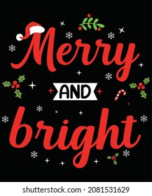 Diseño de camisetas merry y luminosas