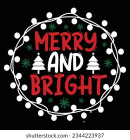 Merry and Bright, Vector file