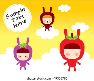merry bunny doodle holidays