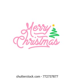 Merry Chirstmas Lettering