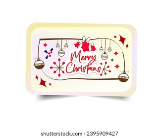 merry chirstmas printable card, xmas card, christmas vector illustration
