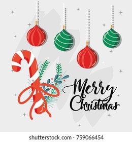 merry chistmas decoration card to celebration