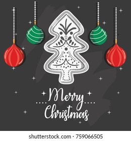 merry chistmas decoration card to celebration
