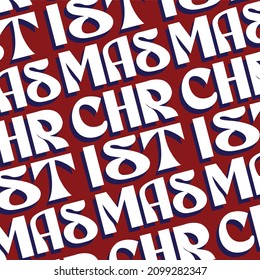 Merry Chistmas Festive Retro Vintage Poster