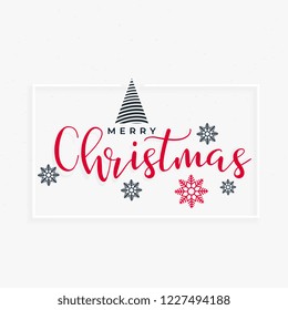 merry chistmas minimal greeting design