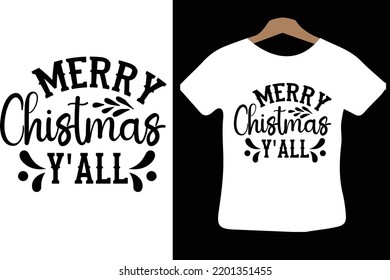 Merry Chistmas Y'all svg design