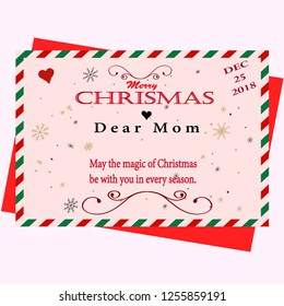 Merry Chrismas Card Vector