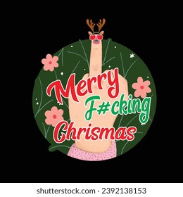 Merry Chrismas T shirt design