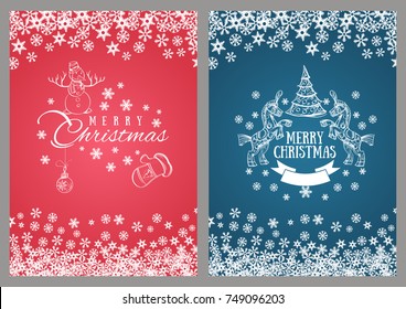 Merry Chrismas. Template for greeting cards, inviations, posters and more.