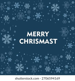 Merry Chrismast Vector Text Illustration