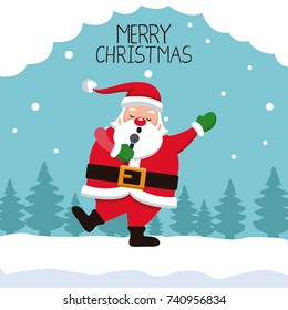 Merry chrismtas card cartoon