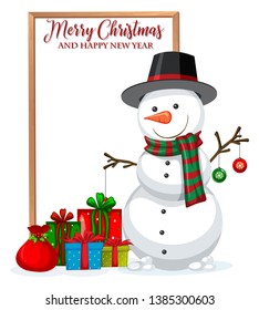 A merry christmad frame illustration