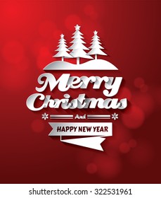 Merry Christmas 2016 holidays vector design