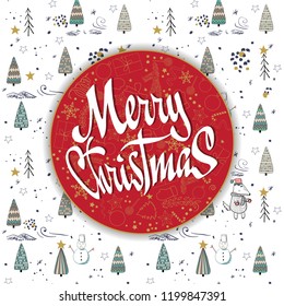 Merry Christmas 2018 template for your project design.