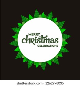 Merry Christmas 2019 Background. Abstract vector Template