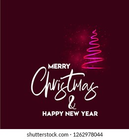 Merry Christmas 2019 Background. Abstract vector Template