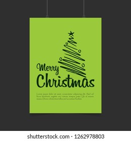 Merry Christmas 2019 Background. Abstract vector Template