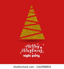 Merry Christmas 2019 Background. Abstract vector Template