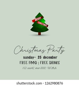 Merry Christmas 2019 Background. Abstract vector Template