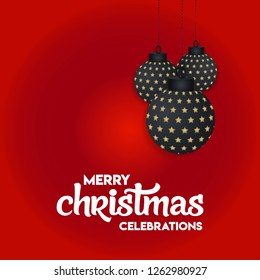 Merry Christmas 2019 Background. Abstract vector Template