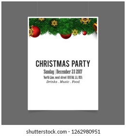 Merry Christmas 2019 Background. Abstract vector Template