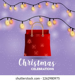 Merry Christmas 2019 Background. Abstract vector Template