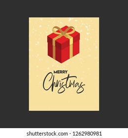 Merry Christmas 2019 Background. Abstract vector Template