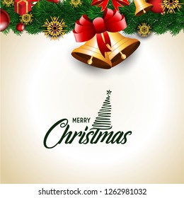 Merry Christmas 2019 Background. Abstract vector Template