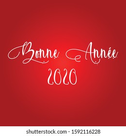 Merry Christmas 2020 vector (French speak: bonne annee)