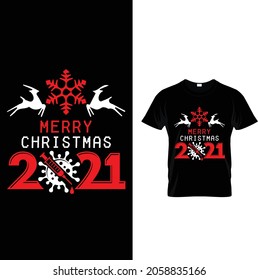 Merry Christmas 2021 T-Shirt Design