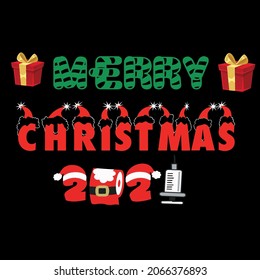 merry christmas 2021 tshirt design free pod and commercial use 