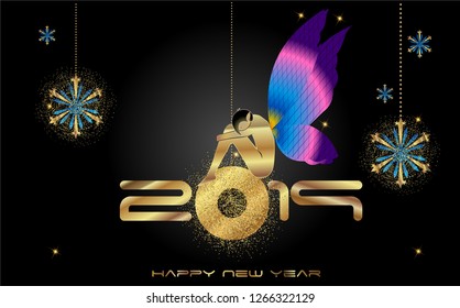 Merry Christmas 2023 .angel with bright wings