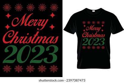 Merry Christmas 2023  T- Shirt Design