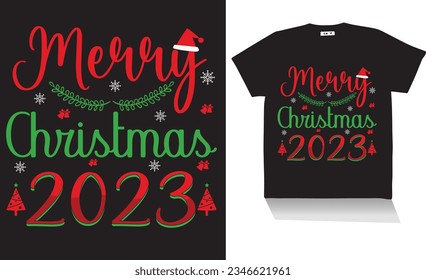  merry christmas 2023 tshirt design