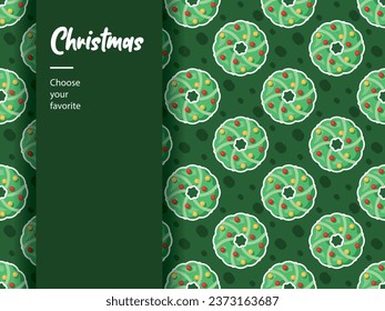 merry christmas 2024 new year cartoon icon element background pattern december winter ornament art