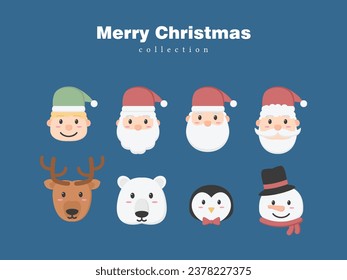 merry christmas 2024 new year cartoon icon element background pattern december winter ornament art