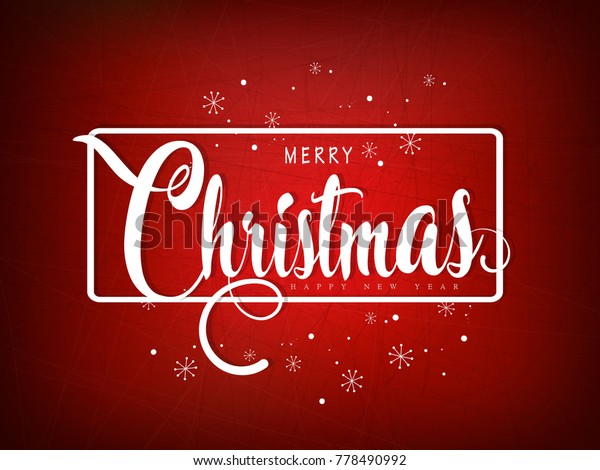 Merry Christmas 25 December Stock Vector (Royalty Free) 778490992