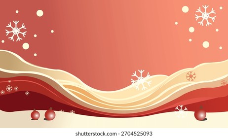 Fondo Abstractas de las Navidades felices con las olas, fondo feliz del año nuevo para la Plantilla de los medios sociales