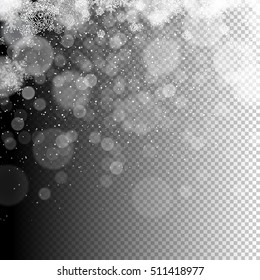 Feliz Resumen De Navidad Ilustra El Fondo. Patrón de estrellas y copos de nieve. Aislado sobre fondo transparente 