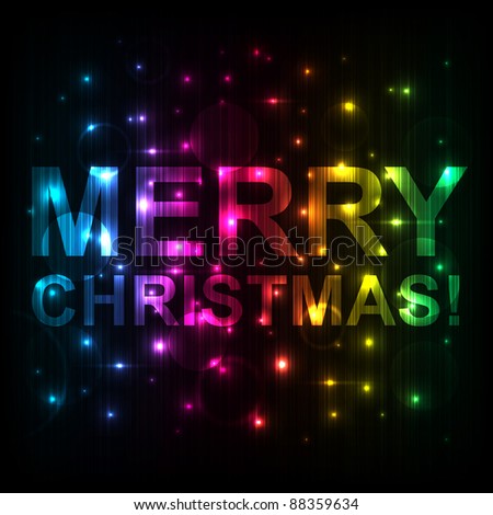 Merry Christmas. Abstract vector illustration (eps10).