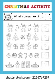 Merry Christmas Activity Worksheet .