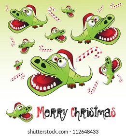 Merry Christmas alligator