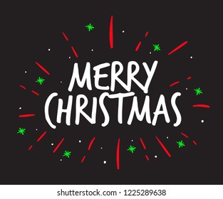Merry Christmas - amazing vector calligraphy concept